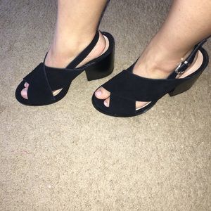 Torrid Black criss Cross wedges